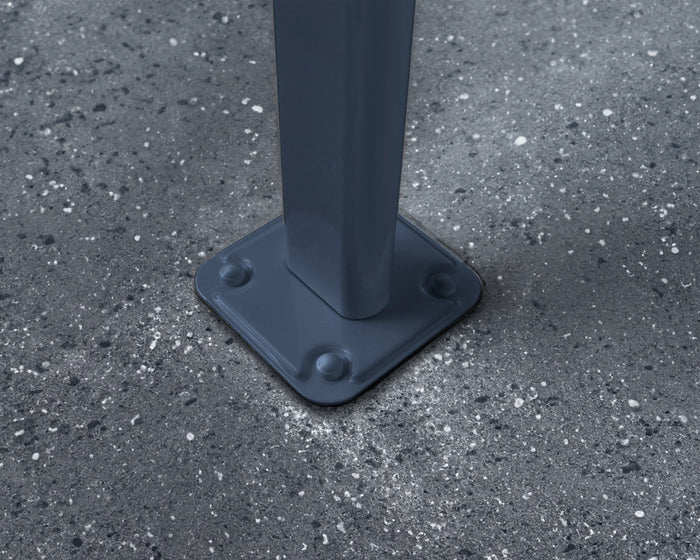 Pergola Addossata in Alluminio Capri 3X6.2 m Grigio