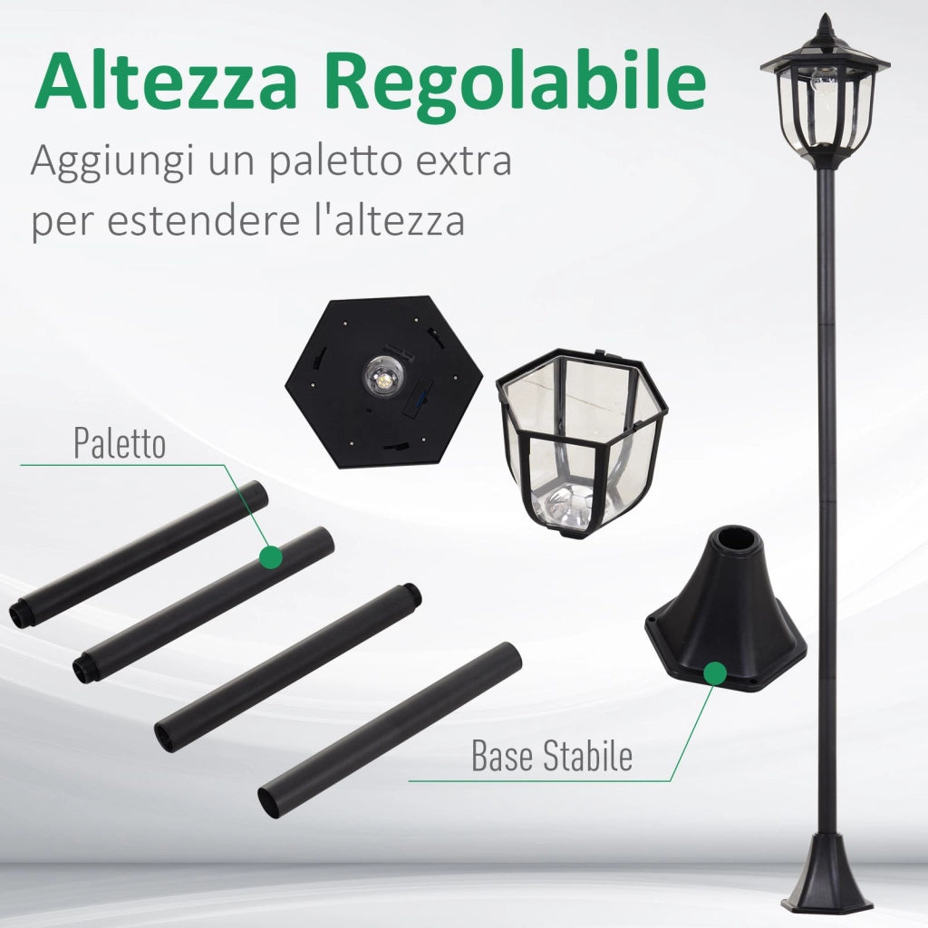 Lampione LED da Esterni ¨C zephmum ¨C 6 Luci Impermeabile