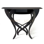 consolle elegante frida Nero in Ferro 110x35x85cmh