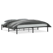 Letto matrimoniale | Letto per adulti | Giroletto in Metallo Nero 200x200 cm