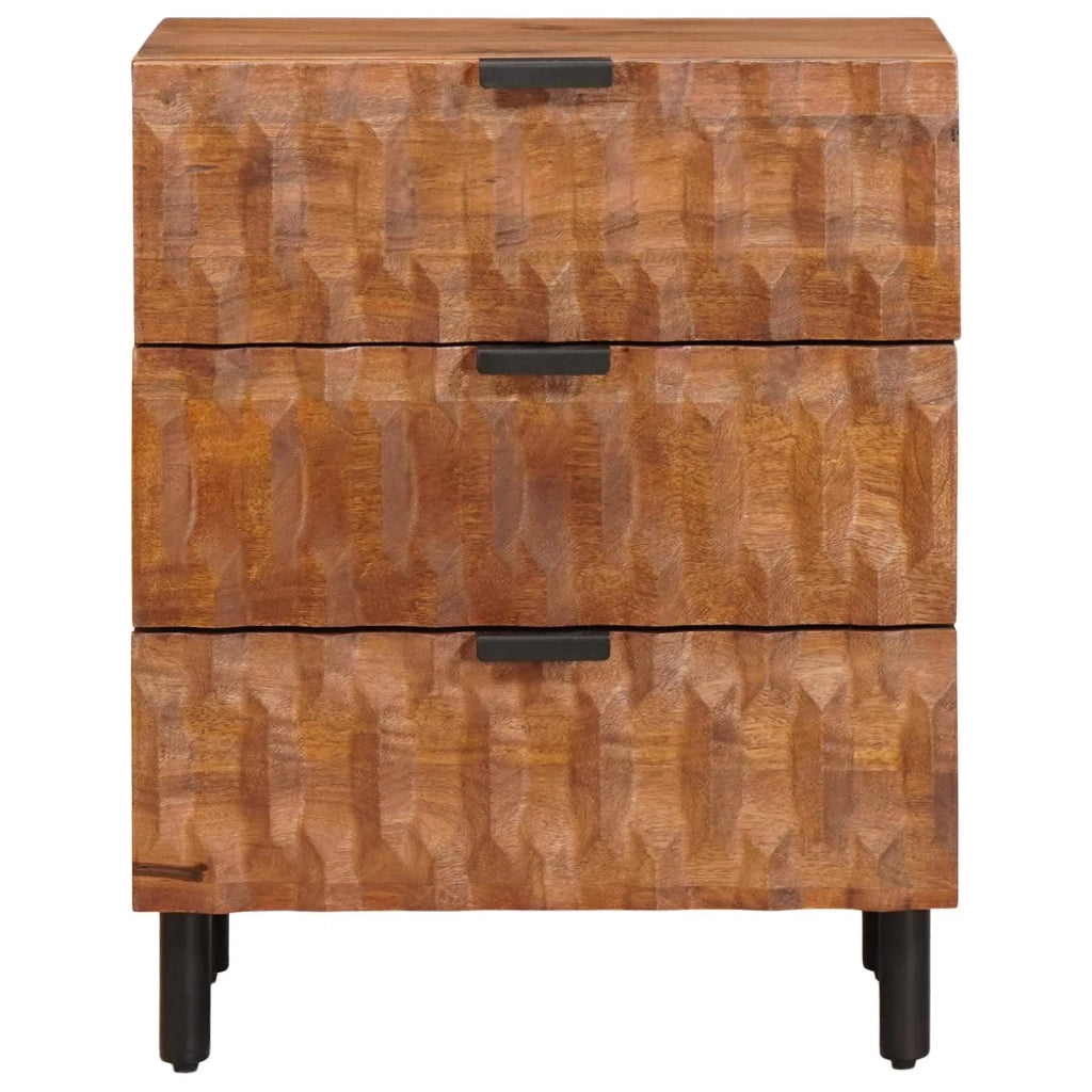 Armadio da Notte con cassetto Marrone 50 x 33 x 62 cm