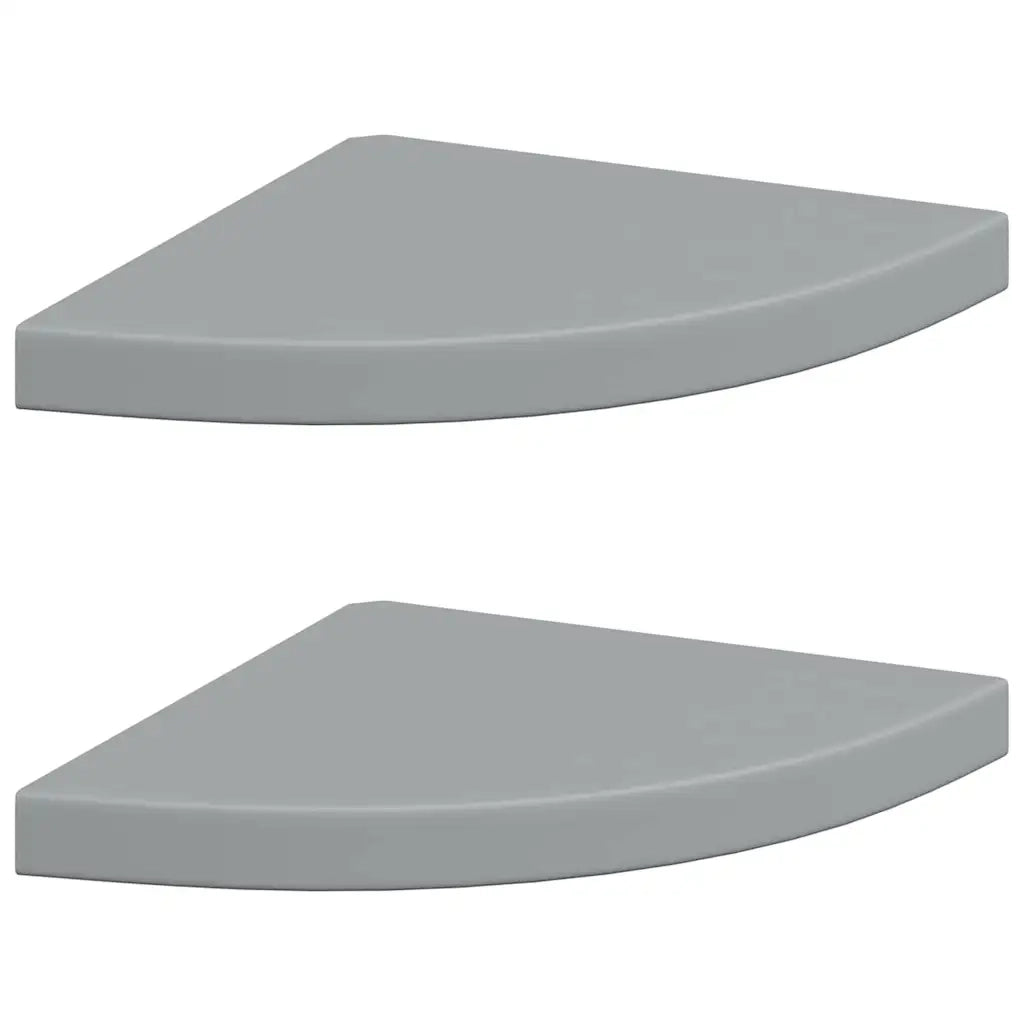 323923 Floating Corner Shelves 2 pcs Grey 35x35x3,8 cm MDF cod mxl 74733