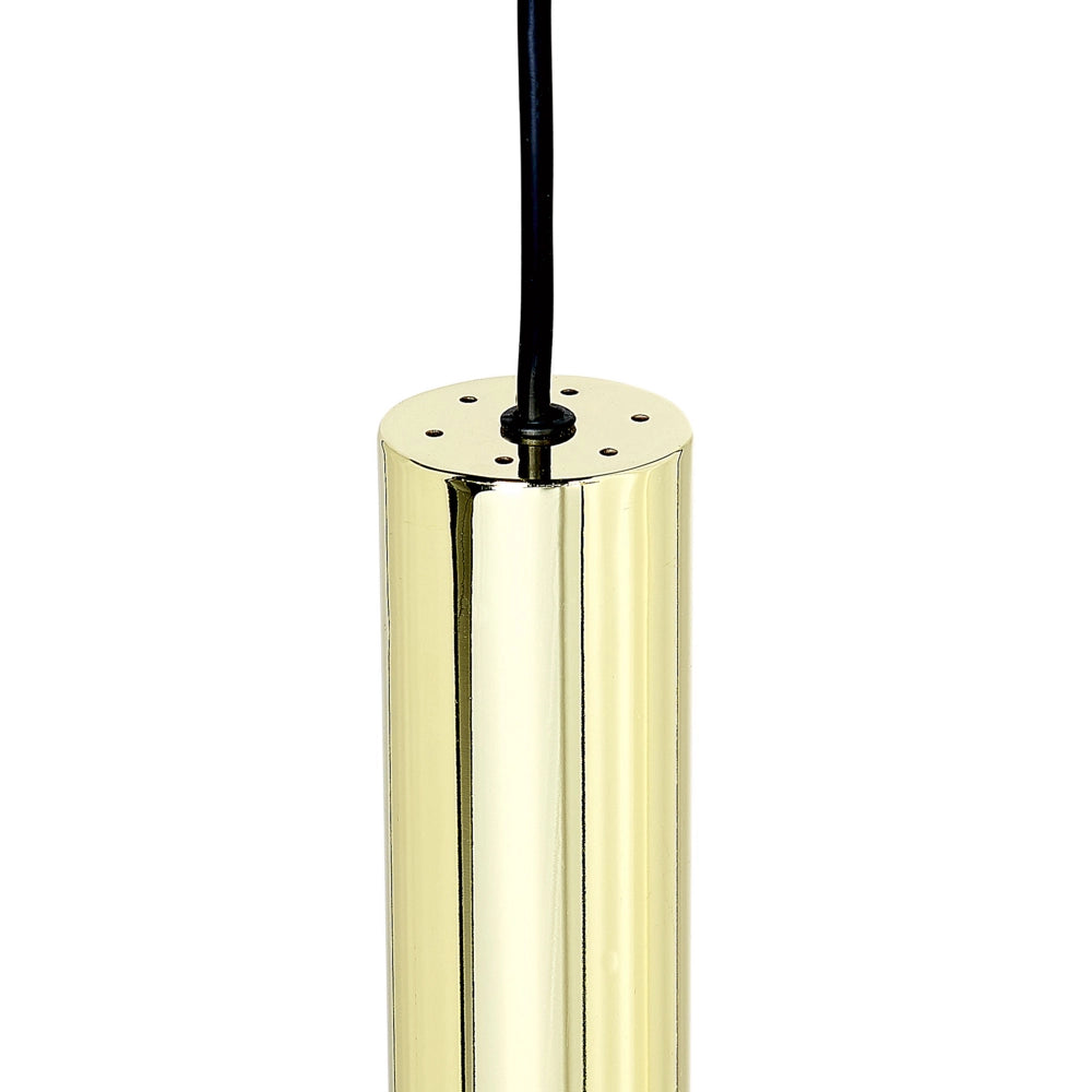 Lampada a sospensione moderna metallo ottone e nero paralumi rotondi a 3 fuochi 97 cm soggiorno cucina sala da pranzo camera da letto