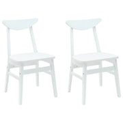 Sedie da pranzo 2 pz | Sedie da cucina Bianco 42 x 47.5 x 81 cm