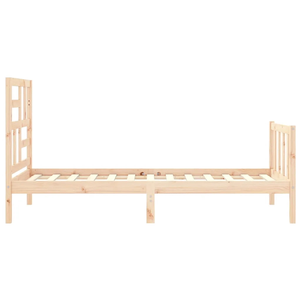 Giroletto senza Materasso-Struttura Letto 100x200 cm in Legno Massello di Pino 843874