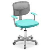 Sedia da ufficio regolabile per bambini 54 x 50 x 80-91,5 cm supporto lombare ergonomico PP verde scuro 20_0011129
