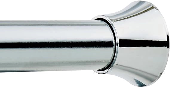 BACCHETTA PER TENDE ESTENSIBILE UNIVERSALE 63/110 cm - Cromo - confezione 2 pezzi