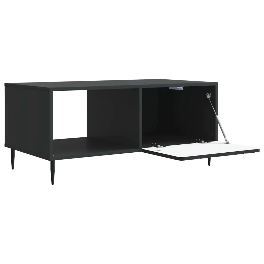 Tavolino da salotto Nero 90 x 50 x 40 cm Legno ingegnerizzato