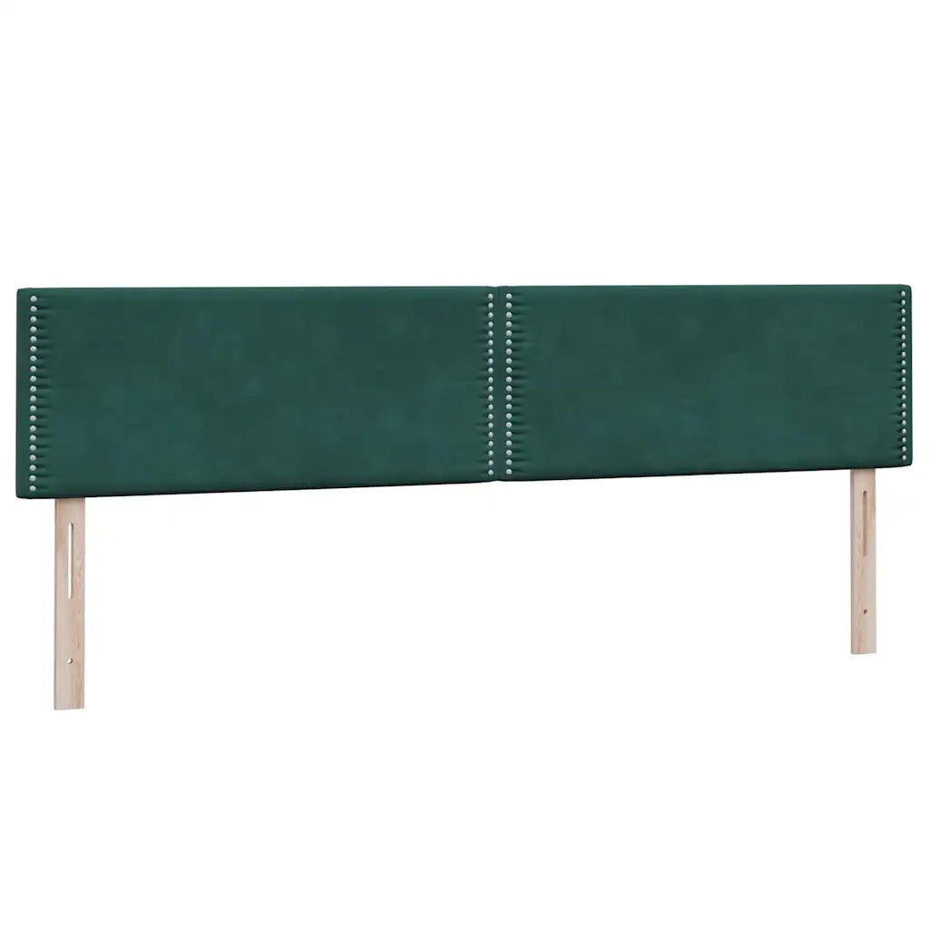 vidaXL Giroletto a Molle con Materassi Verde Scuro 180x220 cm Velluto