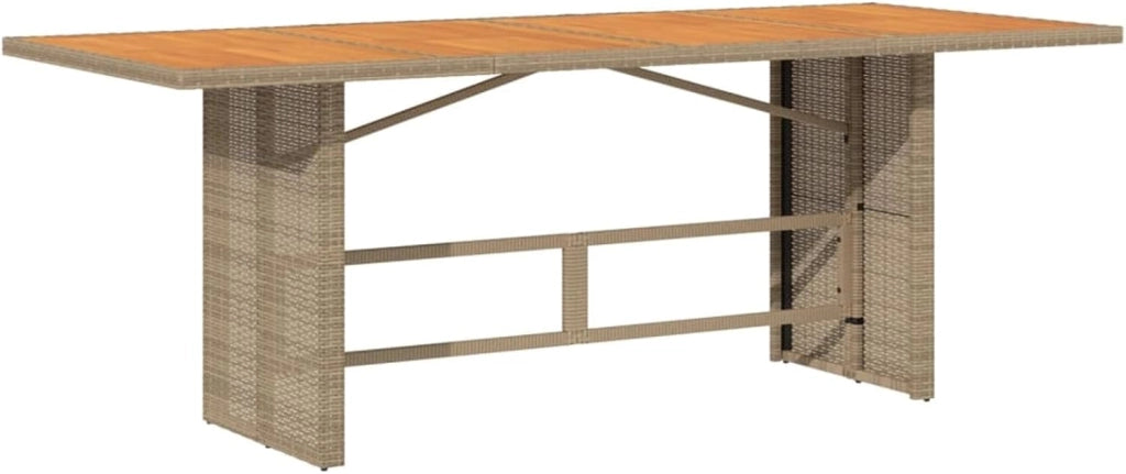 3212941 - Set da pranzo da giardino con cuscini in rattan sintetico, beige, set tavolo e sedie da giardino, tavolo da terrazza e sedie, set da giardino, mobili da esterno