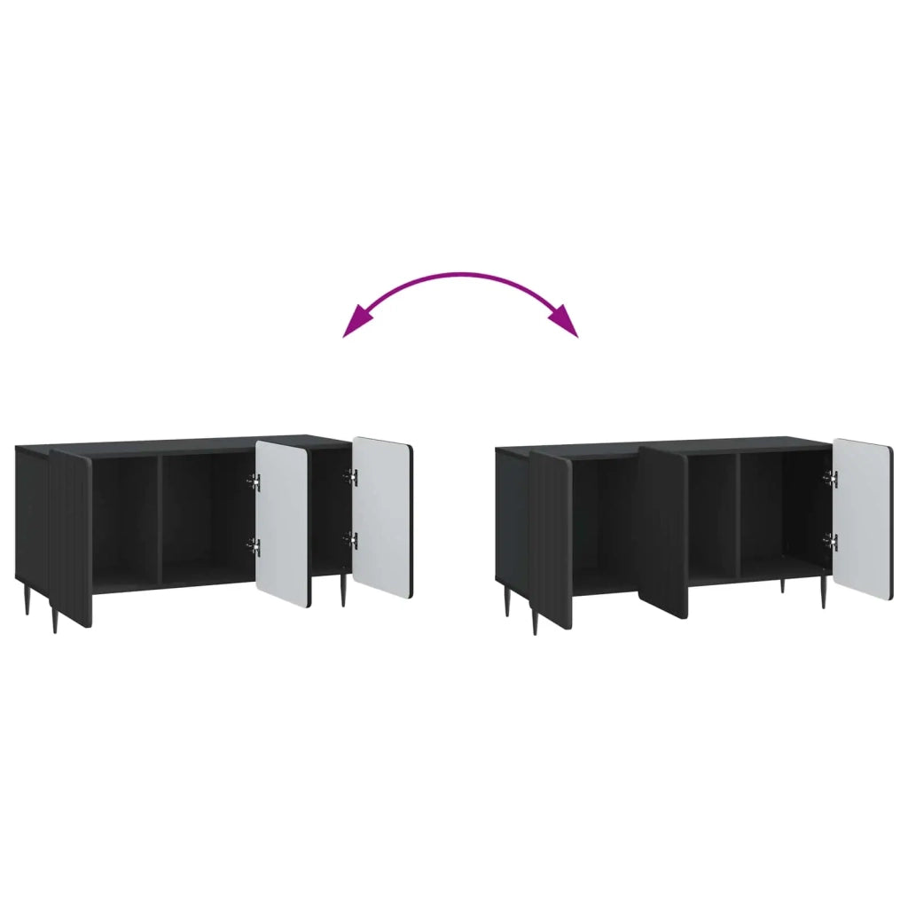 Mobile TV-Credenza per TV Nero 99 x 34,5 x 52 cm Legno ingegnerizzato