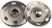 Set di Dadi di Pressione in Metallo da 20 - Dadi di Pressione per Abbigliamento - Per Lavori di Fai da Te - Antico Giallo/Argento/Nero - 15 mm Di Amm - Dadi di Pressione per Abbigliamento