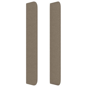 Testiera ad Orecchio Tortora 163x16x118/128 cm in Tessuto