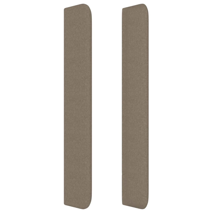 Testiera ad Orecchio Tortora 163x16x118/128 cm in Tessuto