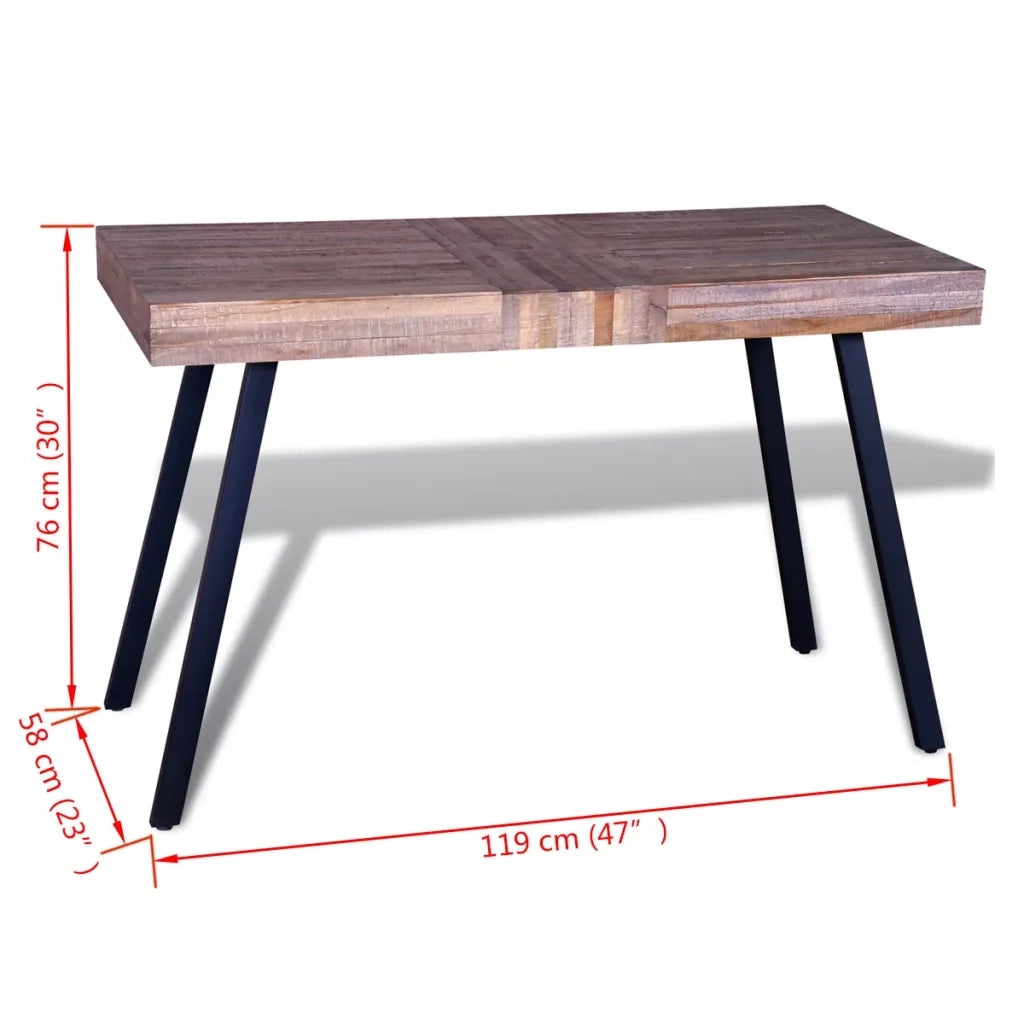 Tavolo in Legno di Recupero di Teak  cod mxl 9690