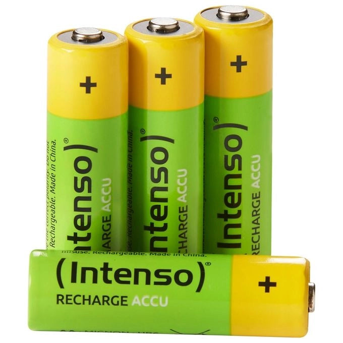 Intenso HR6 NiMH Energy Eco 2100mAh 4er Blister - Mignon (AA) - 2.100 mAh Batteria ricaricabile Stilo AA Nichel-Metallo Idruro (NiMH)