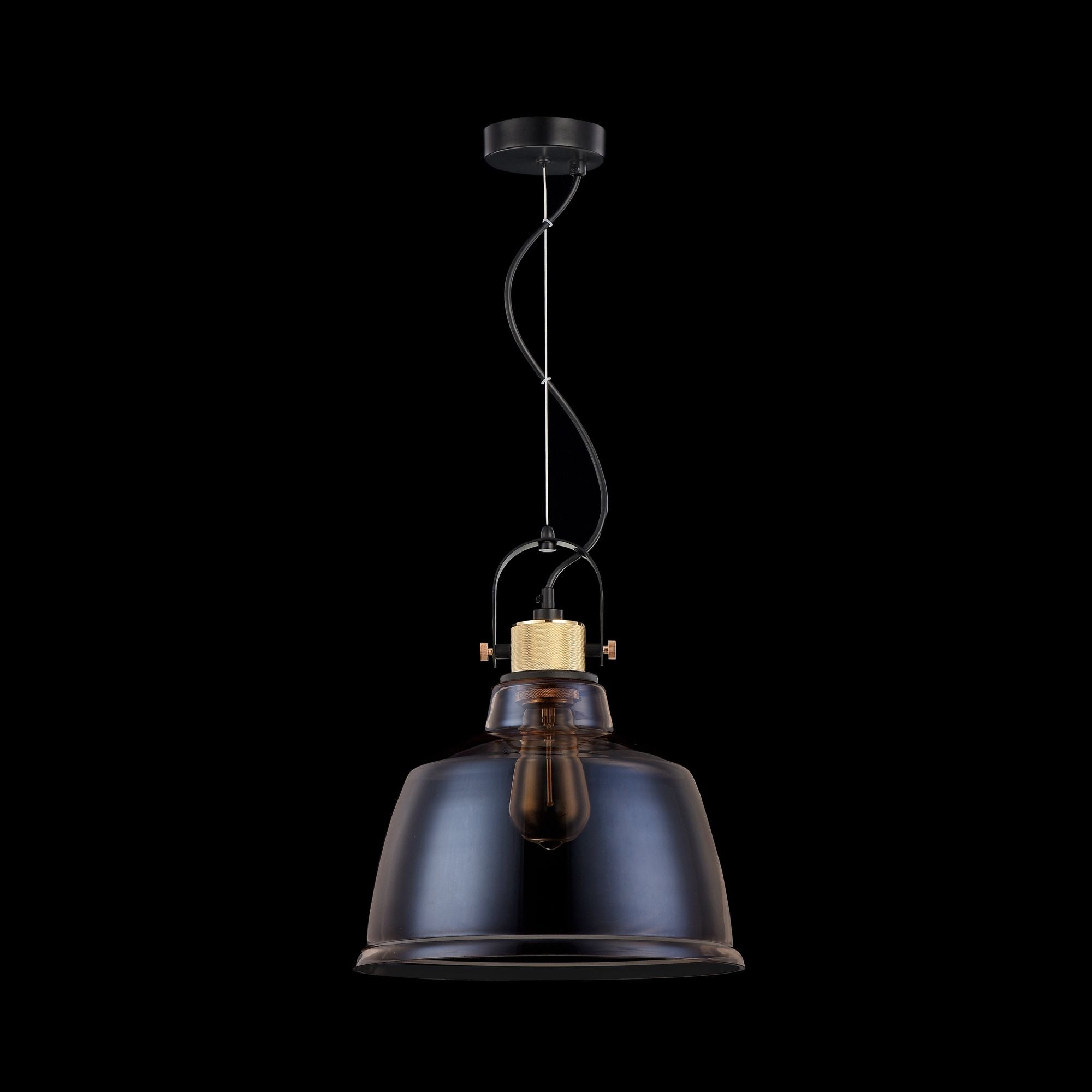 Lampada pendente Pendant in Metallo Irving Nero