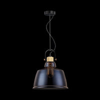 Lampada pendente Pendant in Metallo Irving Nero