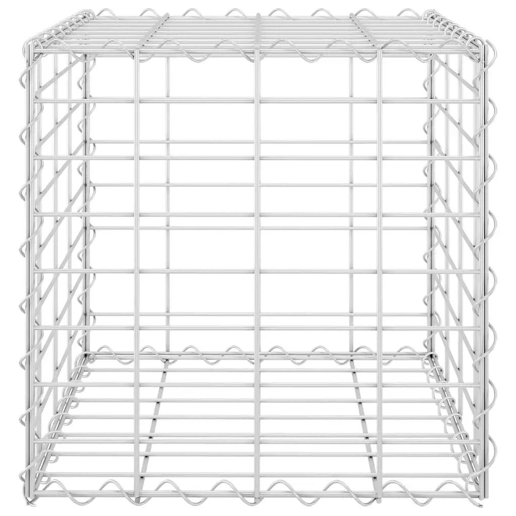 Gabbione Letto Rialzato a Cubo in Filo di Acciaio 40x40x40 cm 145649