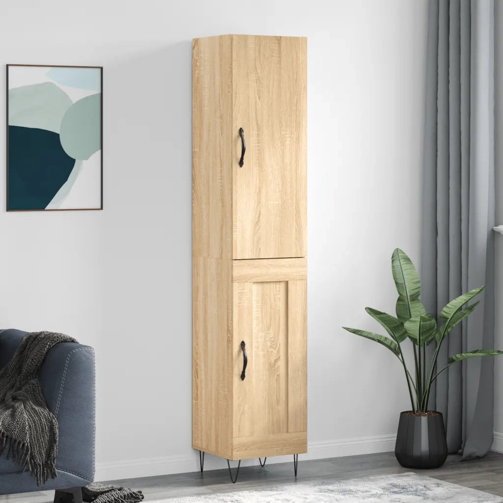 Credenza Rovere Sonoma 34,5x34x180 cm in Legno Multistrato 3199140