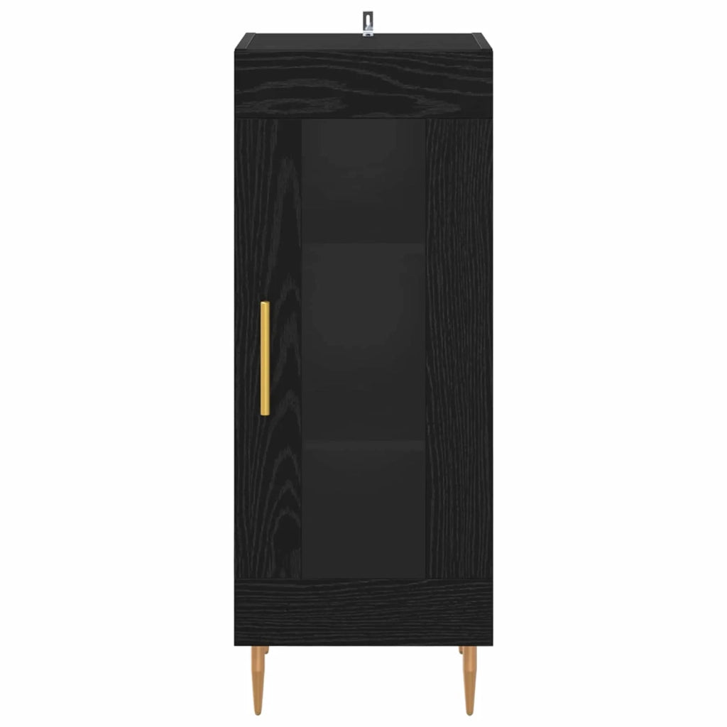Credenza Rovere nero 34 x 34,5 x 90 cm Legno multistrato 881590
