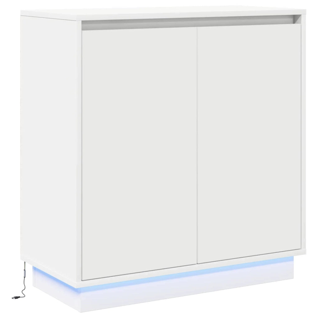 Credenza | Madia LED per Bianco 71 x 34,5 x 75 cm Legno multistrato