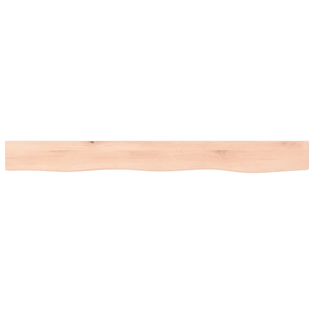 Ripiano a Parete 100x10x4 cm Legno Massello Rovere Non Trattato 363555