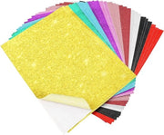 Papier da disegno glitter 30 fogli A4, formato A4, colorato e self-adesivo