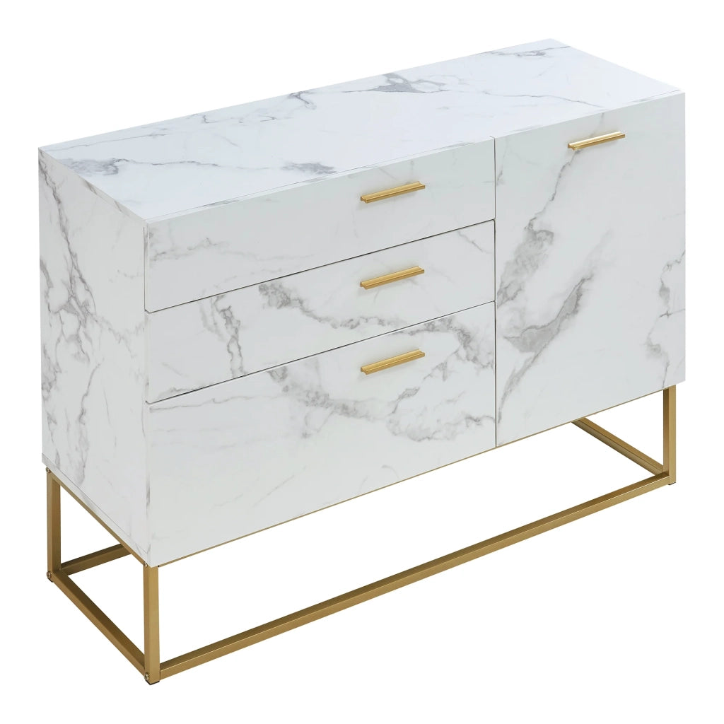 Credenza cassettiera mobile contenitore per soggiorno ingresso camera da letto 75 x 100 x 35 cm truciolare bianco 03_0009033