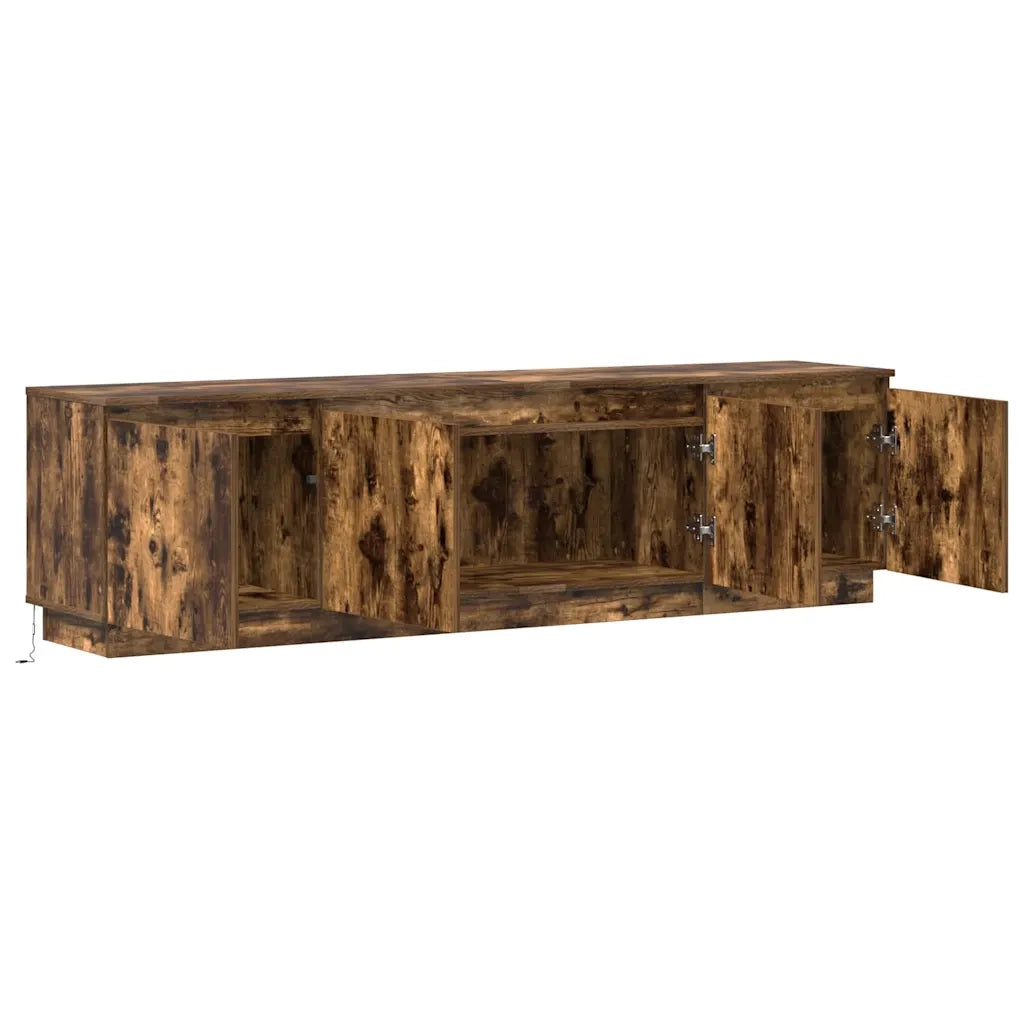 Mobile TV Rovere fumé 180 x 38 x 49 cm Legno multistrato