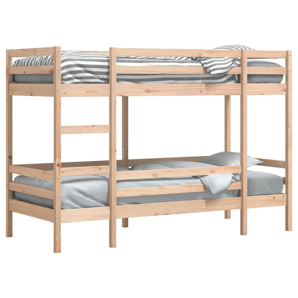 Letto a Castello senza Materasso 90x200cm Massello Pino 3284218