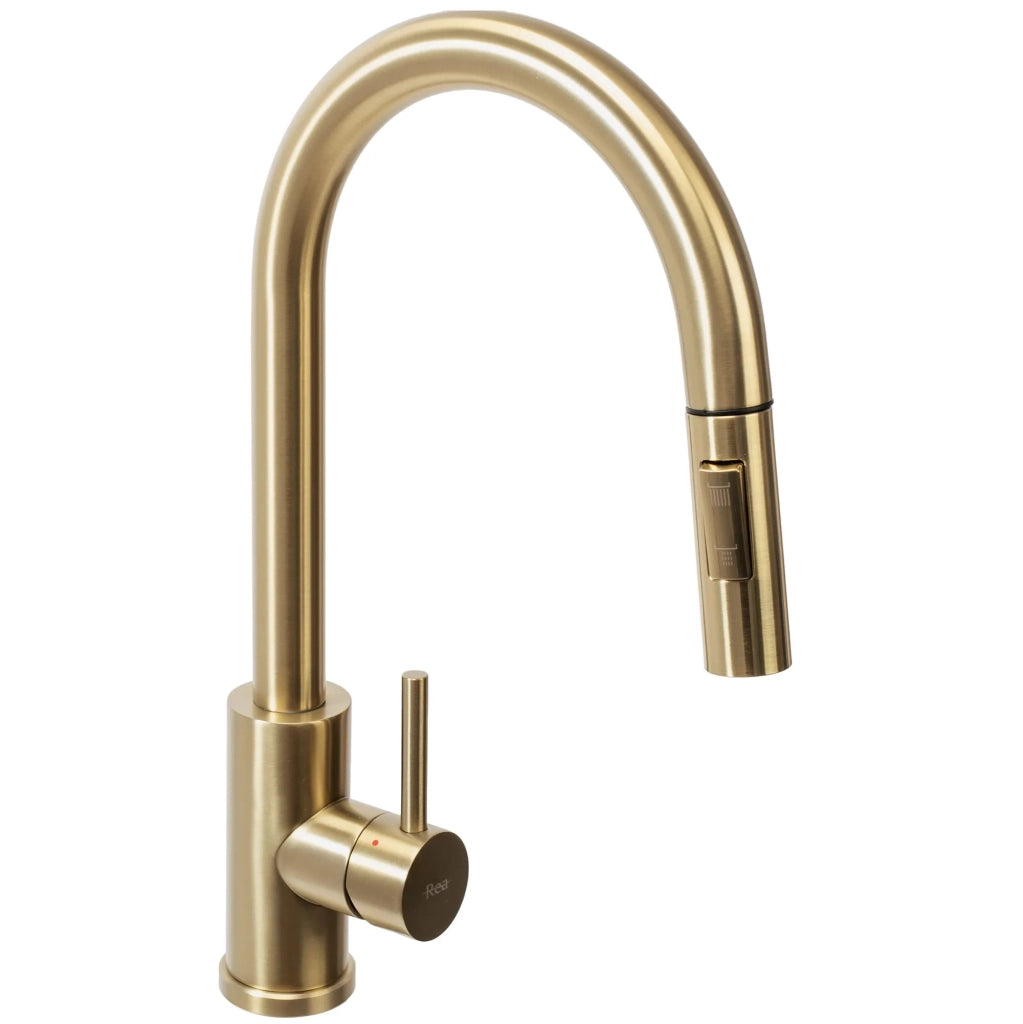 Rubinetto Da Cucina Rea Fresh Brush Gold