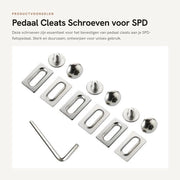 Cleat per pedaliera - Accessori per pedaliera - Cleat SPD - Kit di viti - Regolatore di distanza - Solida e duraturo