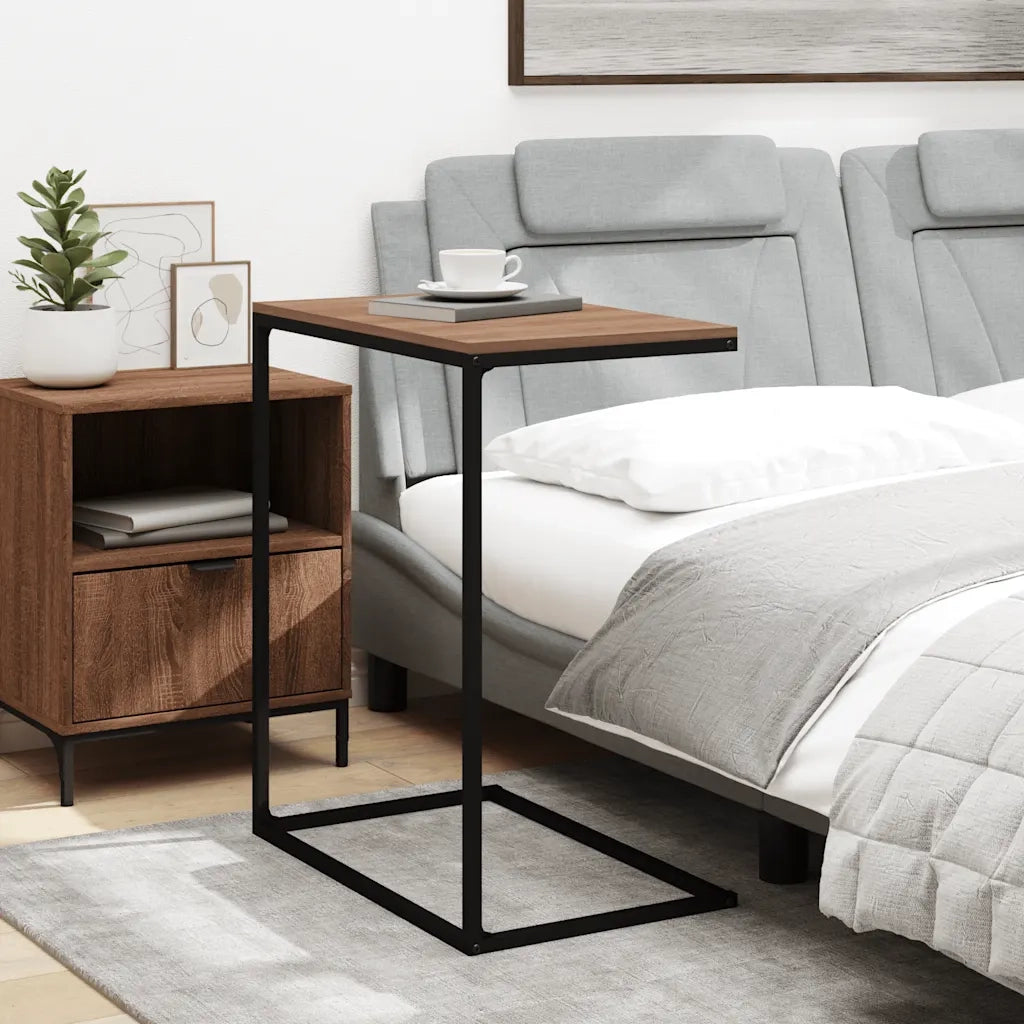 Tavolino da Salotto Nero 55x35x66 cm in Legno Multistrato cod mxl 62766