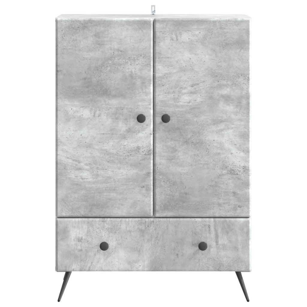 Credenza Grigio Cemento 66 x 34,5 x 95 cm Legno ingegnerizzato
