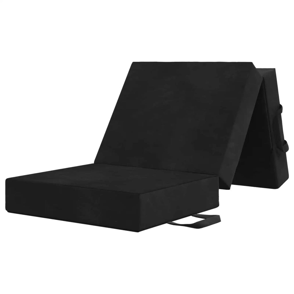 Divano Letto Pieghevole 75 x 63 x 45 cm Nero 900147