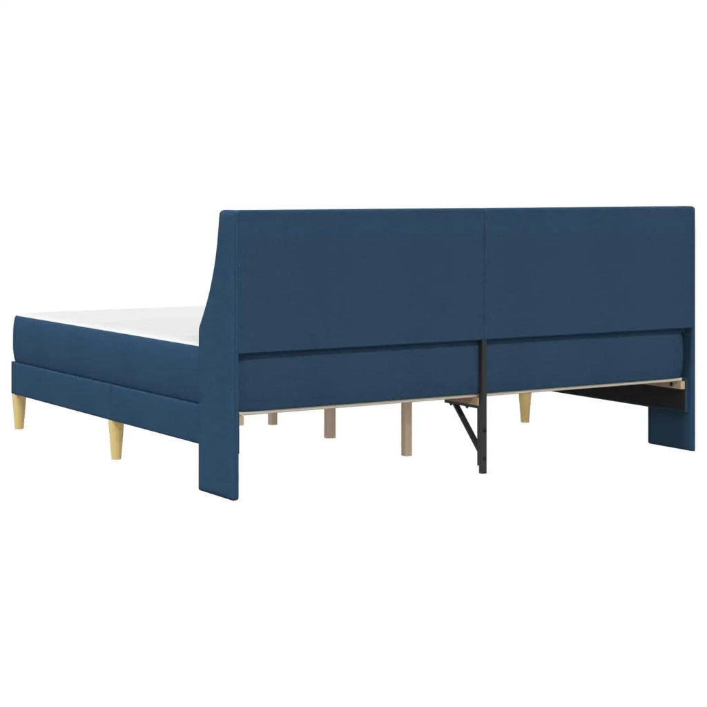 Struttura letto con materasso Blu 180 x 200 cm Poliestere 3414753