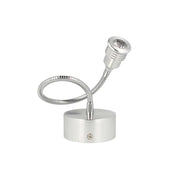 Applique Faretto Lampada Led Da Parete Muro Flessibile Bianco Caldo 1W 220V