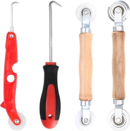Kit di aspirazione tubi 4 pezzi - canale di filtrazione - set di spiega - set di rotoli di guaina doppia per canale - rotolo di sigillante per finestra - corda di gomma