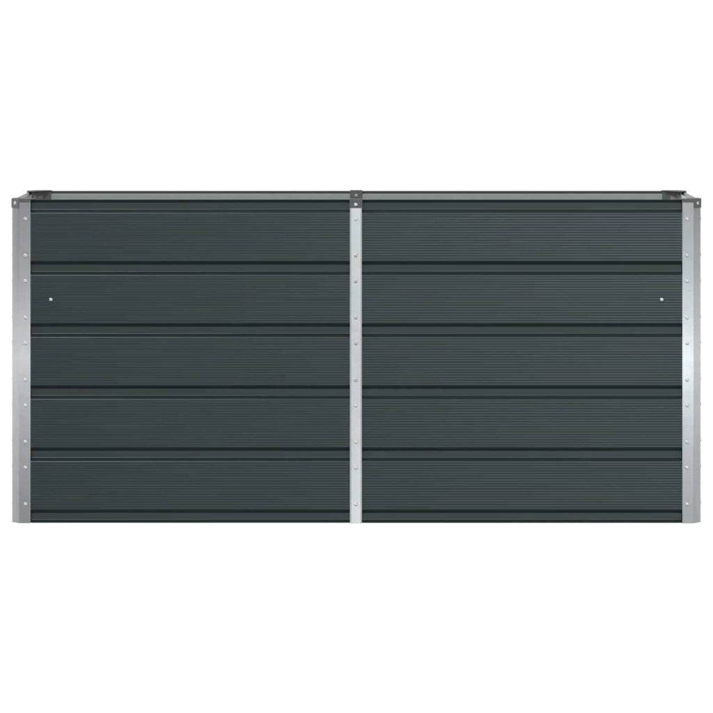 Fioriera moderna e versatile per interni ed esterni 160 x 40 x 75 cm acciaio antracite 02_0059220
