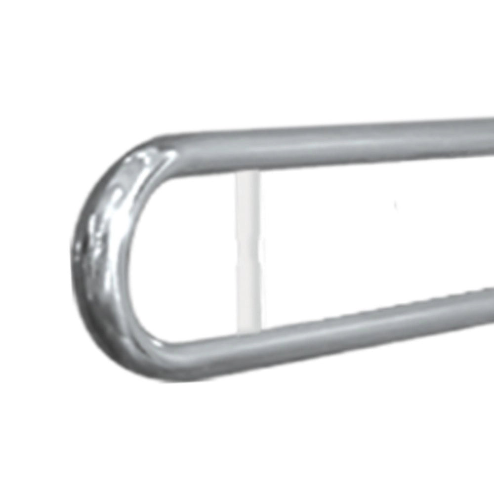 Barra maniglione ribaltabile cm80 con porta rotolo inox lucido