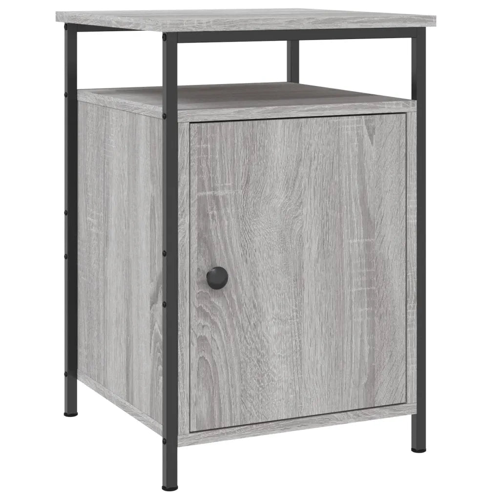 Comodini 2 pz Grigio Sonoma 40x42x60 cm in Legno Multistratocod mxl 103344