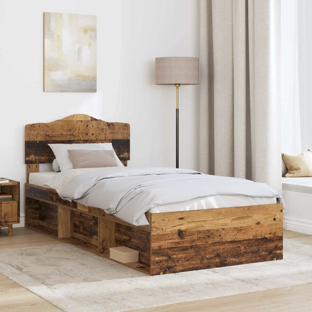 Struttura del letto Legno vecchio 90 x 200 cm Pino massello 3412950