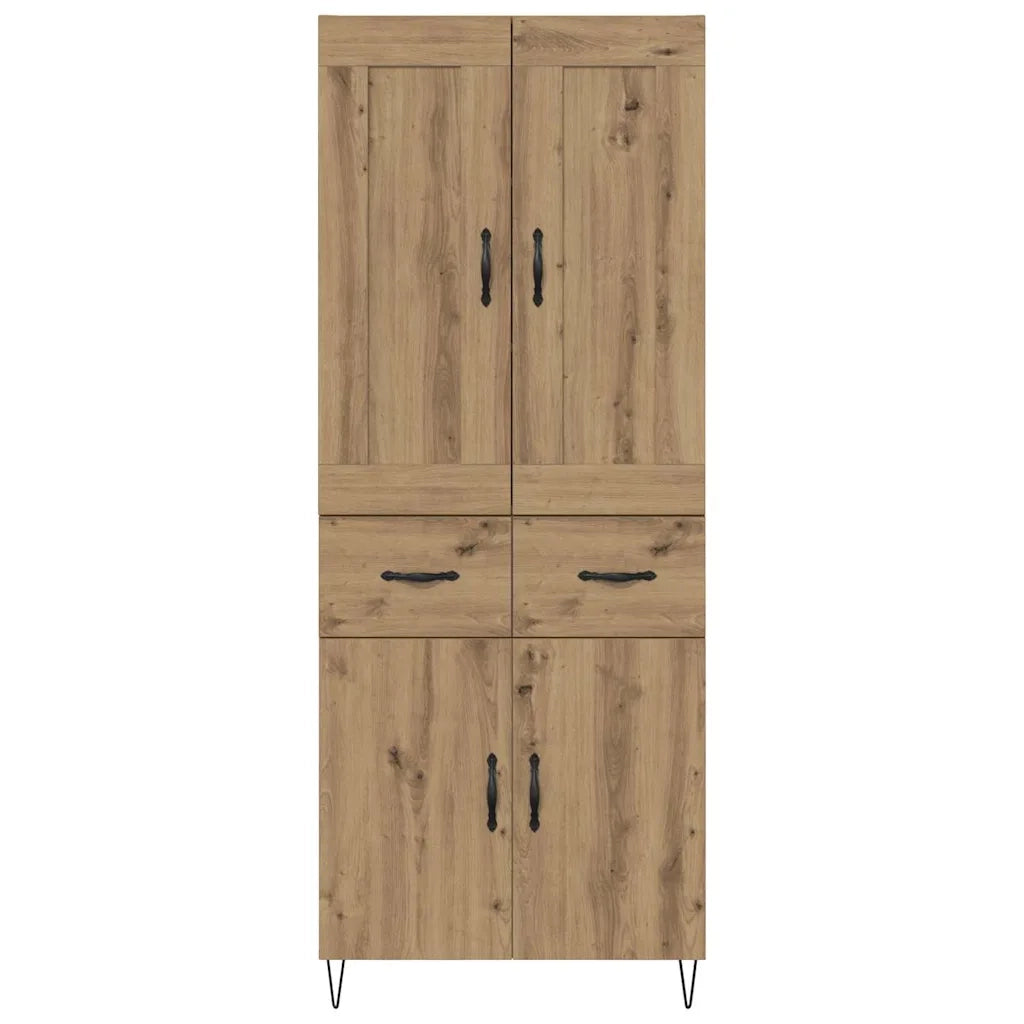 Credenza con cassetto Rovere artigianale 69,5 x 34 x 180 cm