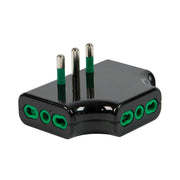 FME 82.221 ADATTATORE 16A 2P+T 3 PRESE 2P+T BIP NERO- 1,0 pz
