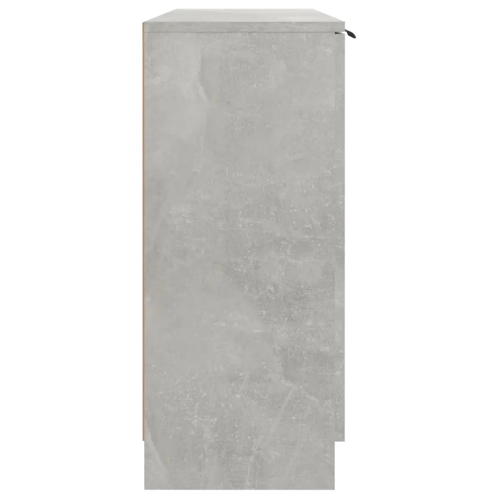 Credenza-Buffet-Armadio da cucina Grigio Cemento 90,5x30x70 cm in Legno Multistrato