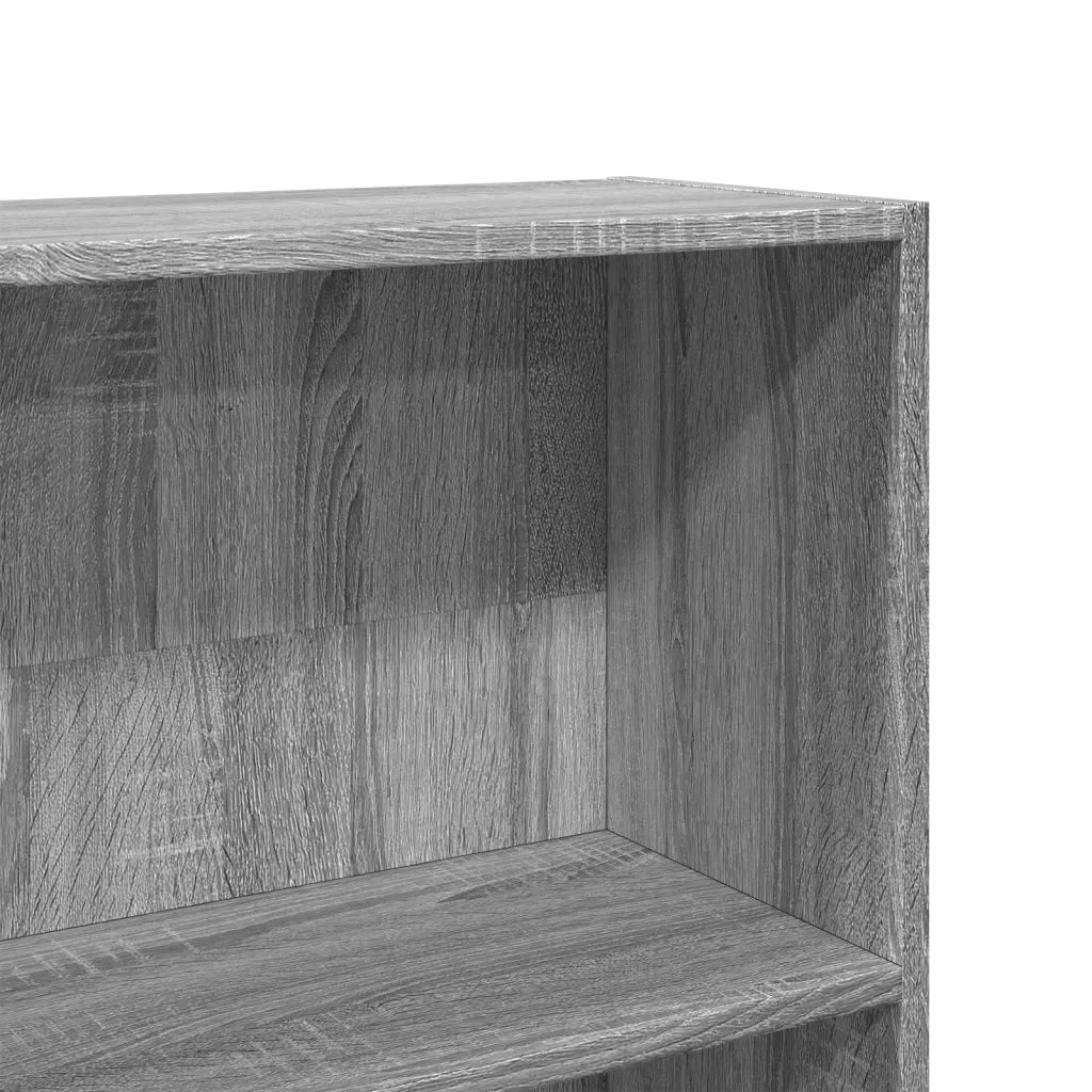 Libreria Grigio Sonoma 80x24x176 cm in Legno Multistrato 857858