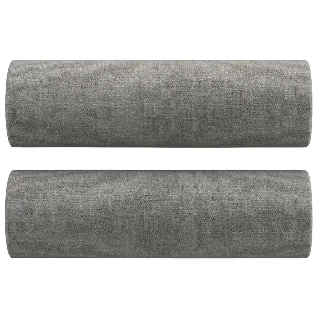 Divano a 3 Posti con Cuscini Grigio Scuro 210 cm in Tessuto 3153000