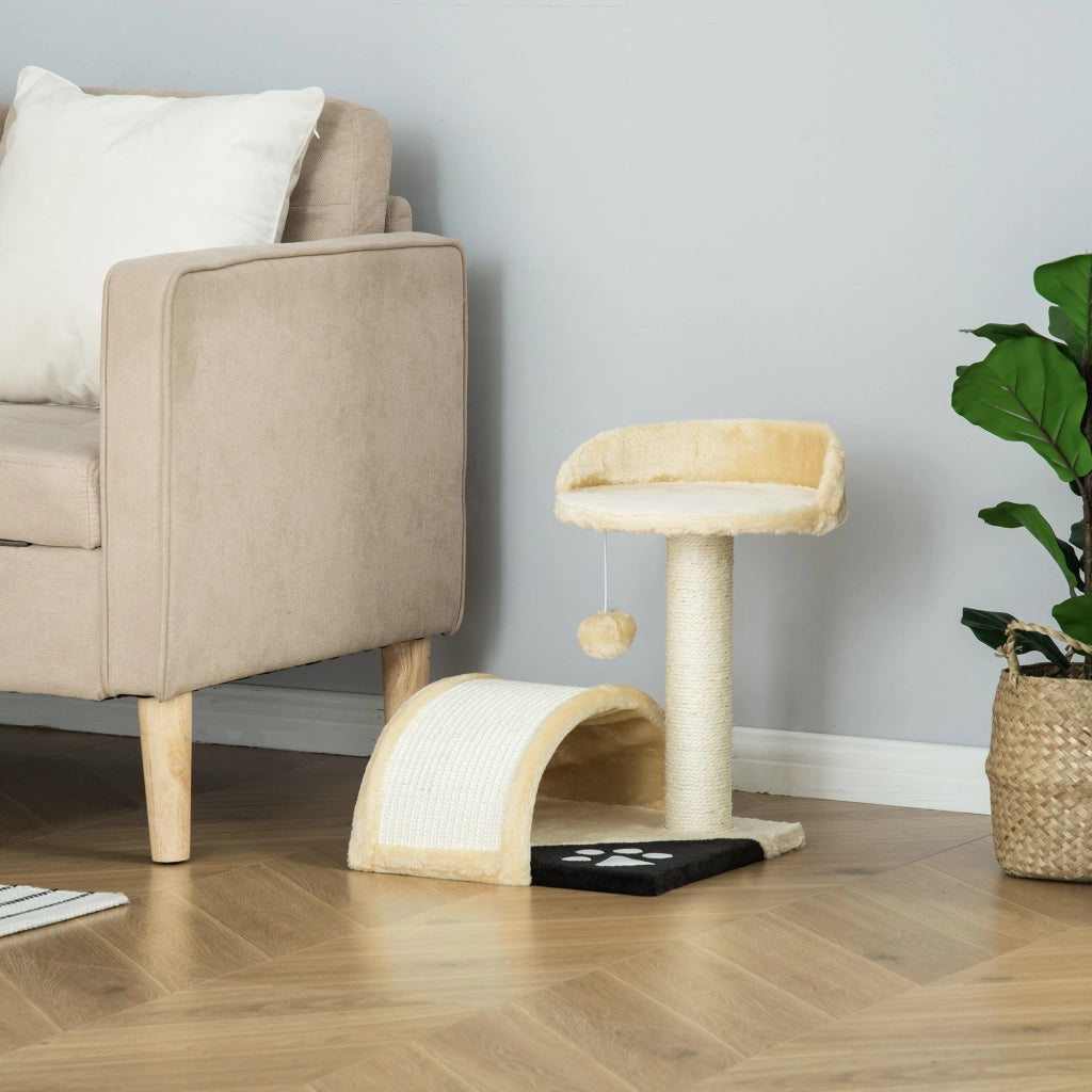 Arbre ¨¤ chat con griffoir e piattaforma ¨C zephmum ¨C naturale beige