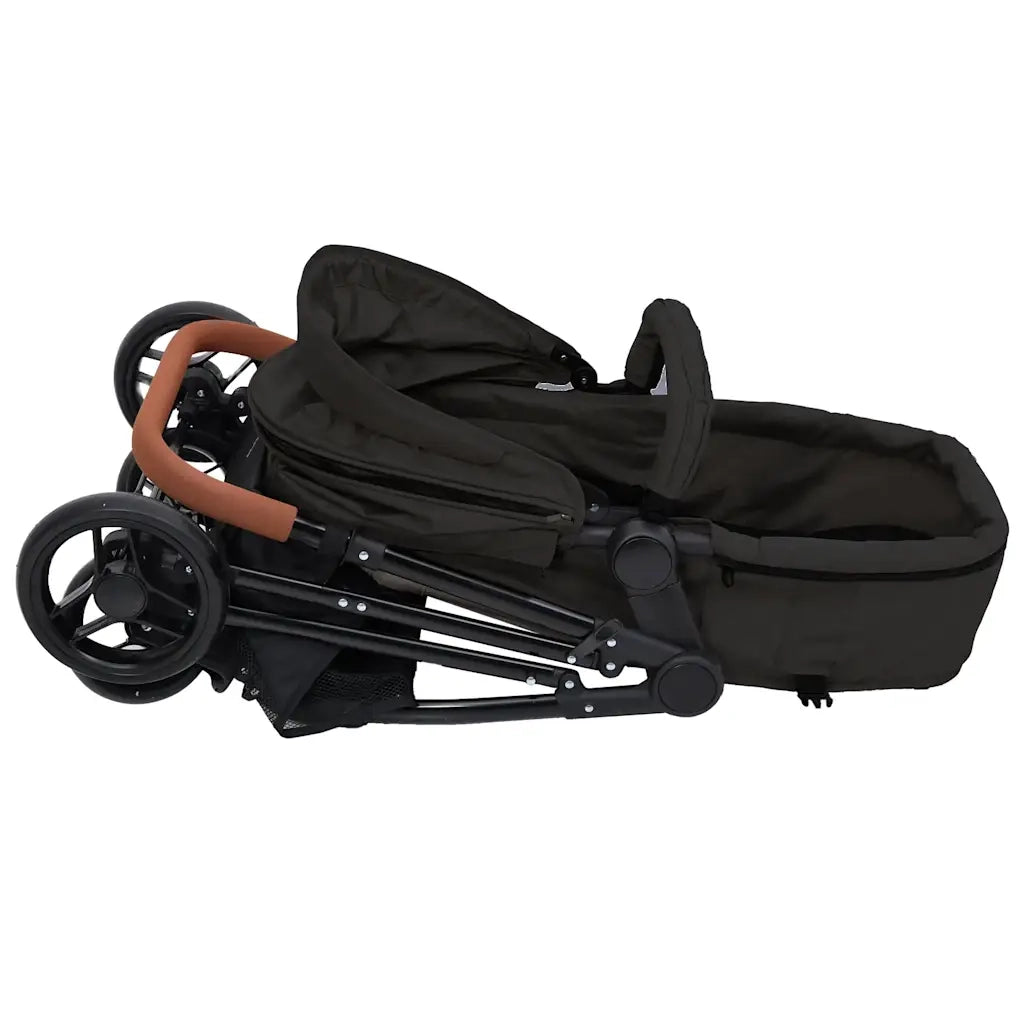 Passeggino 3 in 1 Antracite e Nero in Acciaio CFW7257260